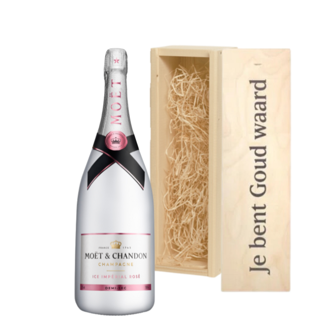 Moët & Chandon Gepersonaliseerde kist met Champagne