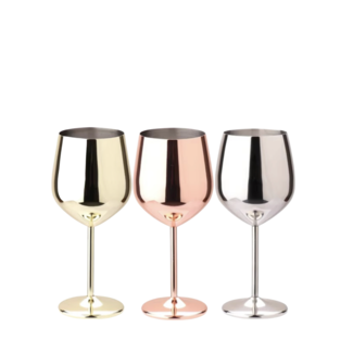 RVS Glazen set 3 stuks