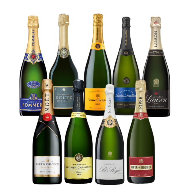 Champagne Proeverij  Brut 75cl pakket XXL