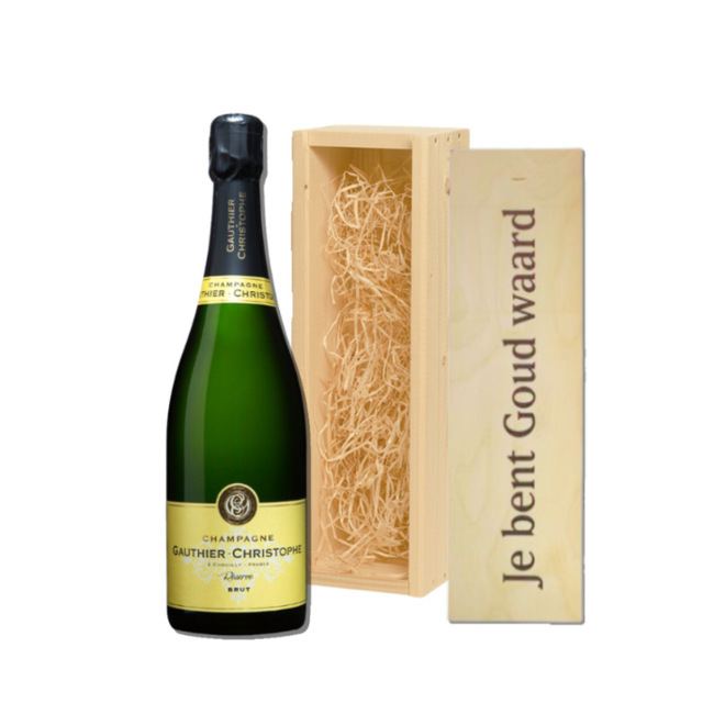 Gauthier-Christophe Gepersonaliseerde kist met Champagne