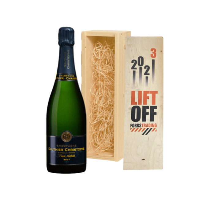Gauthier-Christophe Gepersonaliseerde kist met Champagne