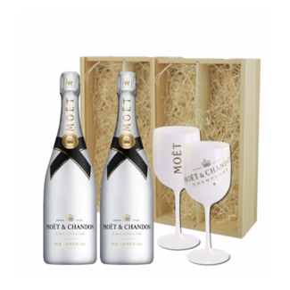 Moët & Chandon 2x Ice Impérial  Champagne Gift + 2 glazen