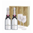 Moët & Chandon Ice Impérial Rosé in Geschenkkist 2x 75CL + 2 Glazen