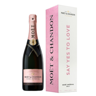 Moët & Chandon Impérial Rosé 75CL in Giftbox Say Yes To Love