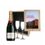 Gepersonaliseerde kist met Champagne en 2 glazen