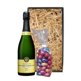 Gauthier-Christophe Paaspakket Brut Reserve 75CL met Luxe Paaschocolade