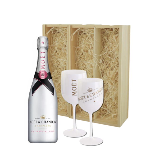 Moët & Chandon Ice Impérial Rosé Gift + 2 Ice Glazen