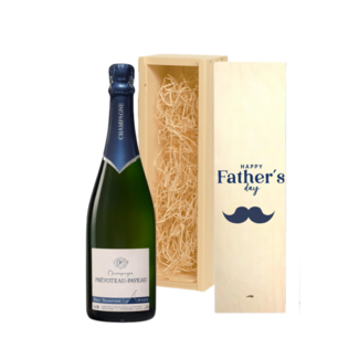 Gepersonaliseerde Kist met Champagne voor Vaderdag