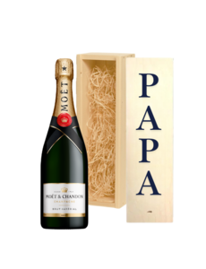  Gepersonaliseerde Kist met Moët & Chandon voor Vaderdag