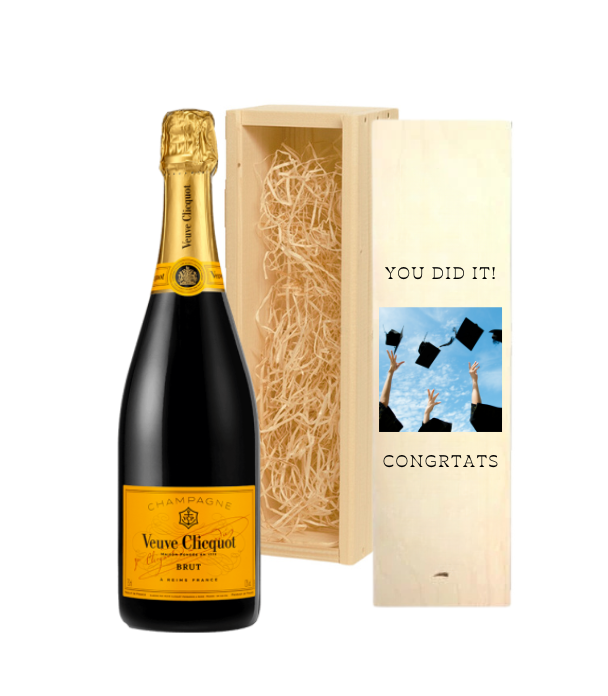 Gepersonaliseerd kist met champagne