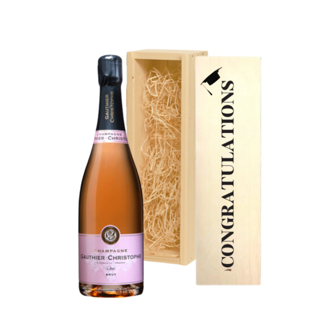 Gauthier-Christophe Gepersonaliseerde Champagne Cadeau voor de Geslaagde