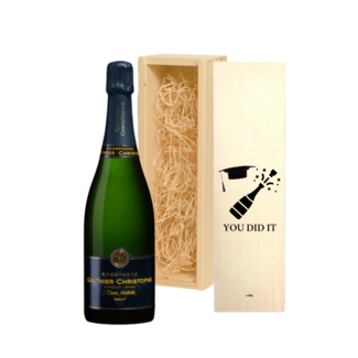 Gauthier-Christophe Gepersonaliseerde Champagne Cadeau voor de Geslaagde