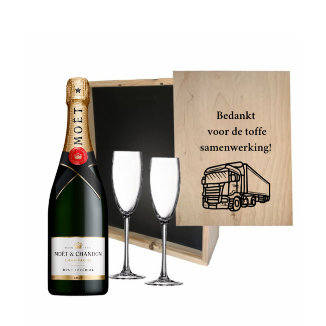Champagnecadeau – Bedankt voor de samenwerking