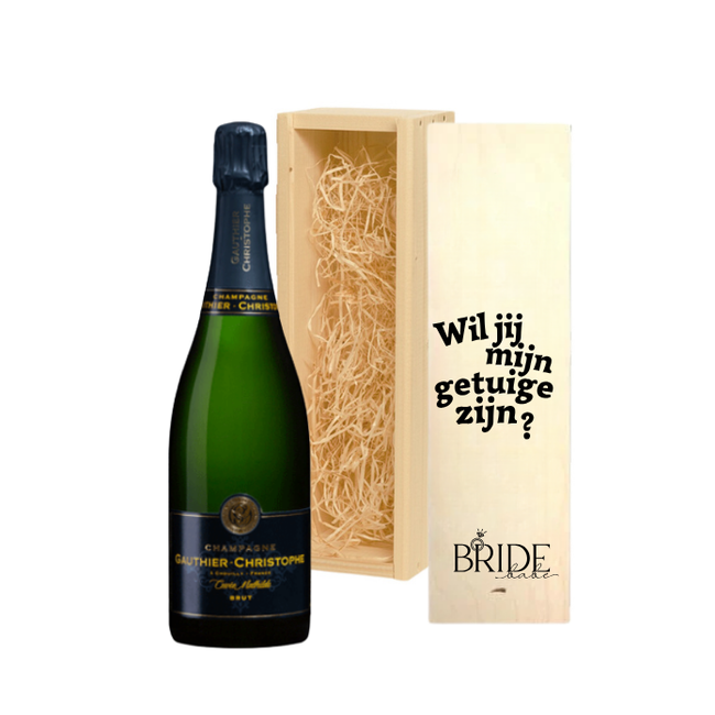 Gauthier-Christophe Gepersonaliseerde Champagne Cadeau voor Getuigen bij de Bruiloft