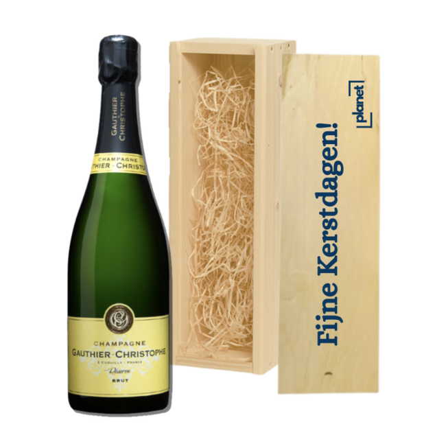 Relatiegeschenk voor Kerst – Magnum Champagne in Gepersonaliseerde Kist