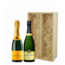 Luxe geschenkkist met 2x 37,5 cl Champagne