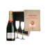Geboortecadeau – Met Champagne  en 2 glazen