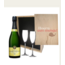 Geboortecadeau – Met Champagne  en 2 glazen