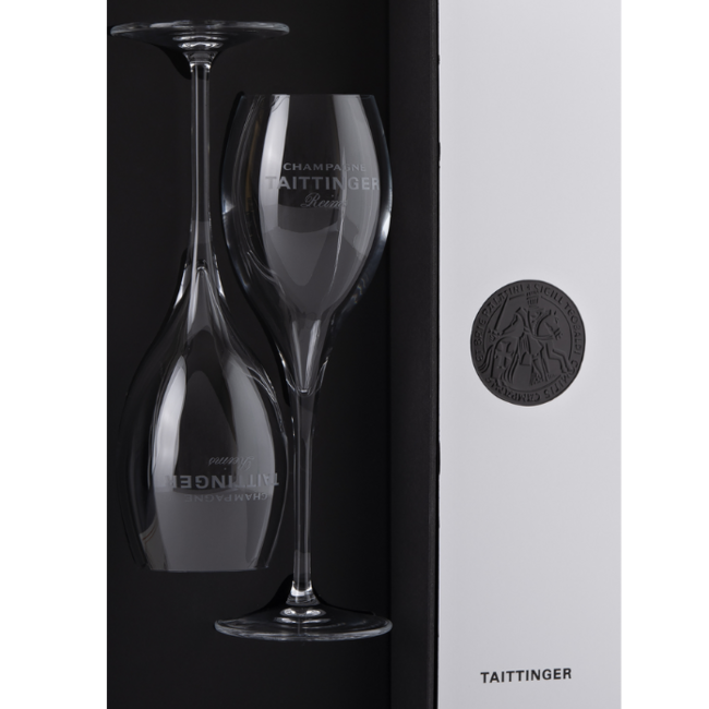 Taittinger Champagne Giftbox met 2 Glazen