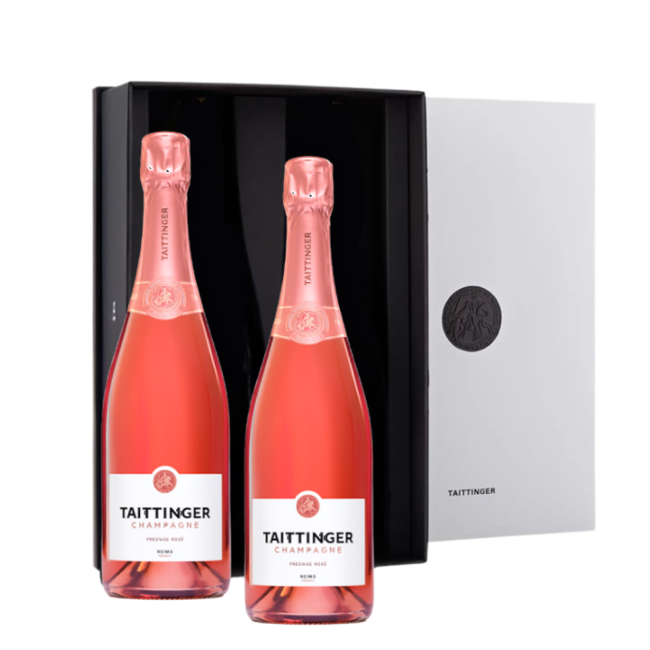 Taittinger Rosé Champagne Duo Giftbox