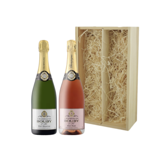 Bouby Champagne set in Houten kist