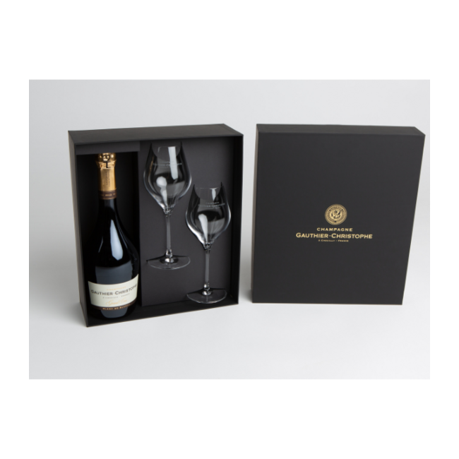 Gauthier-Christophe Grand Cru Vintage 2015 75CL met glazen in giftbox