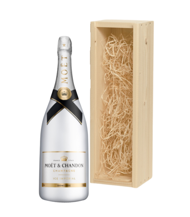 Moët & Chandon Ice Champagne 75CL in houten geschenkkist - Club