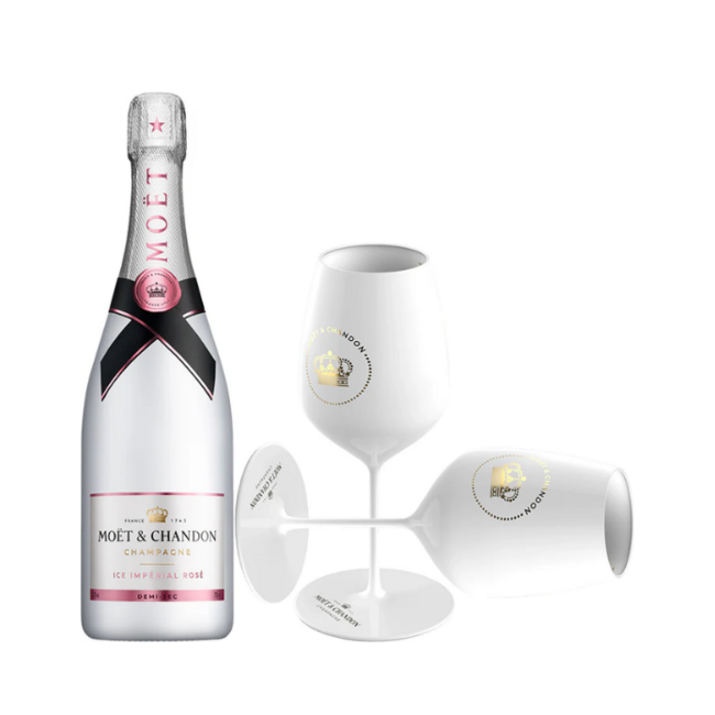 Moët & Chandon Ice Impérial Rosé Gift + 2 Ice Glazen