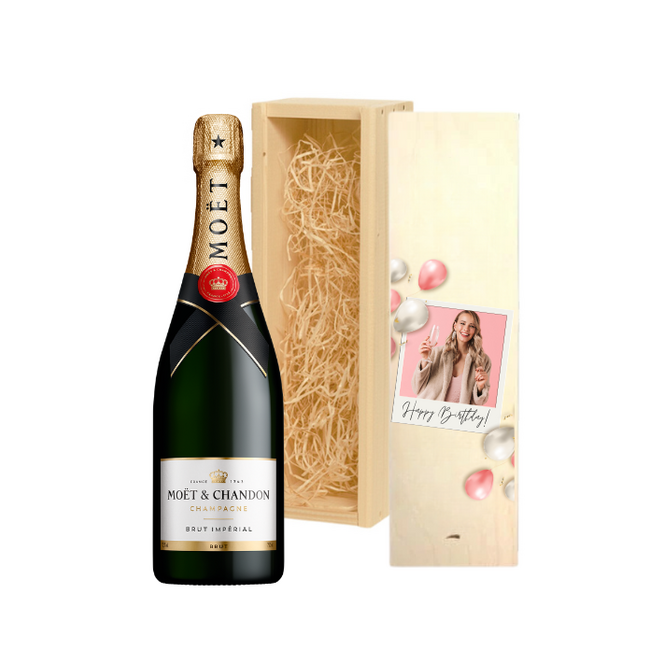 Champagne in Gepersonaliseerde Kist – Het Ultieme Verjaardagsgeschenk