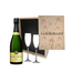 Champagne Felicitatie Cadeau in Luxe Houten Kist