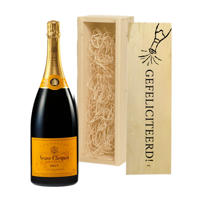 Magnum Champagne 1,5L – Gefeliciteerd met Eigen Opdruk