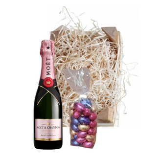Moët & Chandon Paaskratje Rosé 37,5cl met Paaseitjes