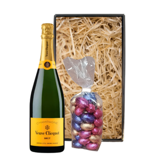 Veuve Clicquot Paaspakket Champagne 75cl met Luxe Paaschocolade