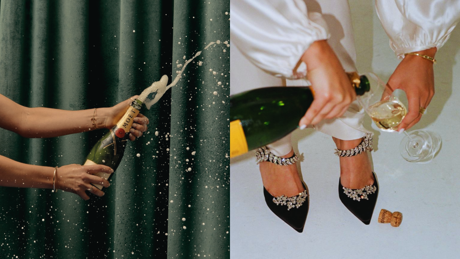 Het bruisende effect van champagne: knallen