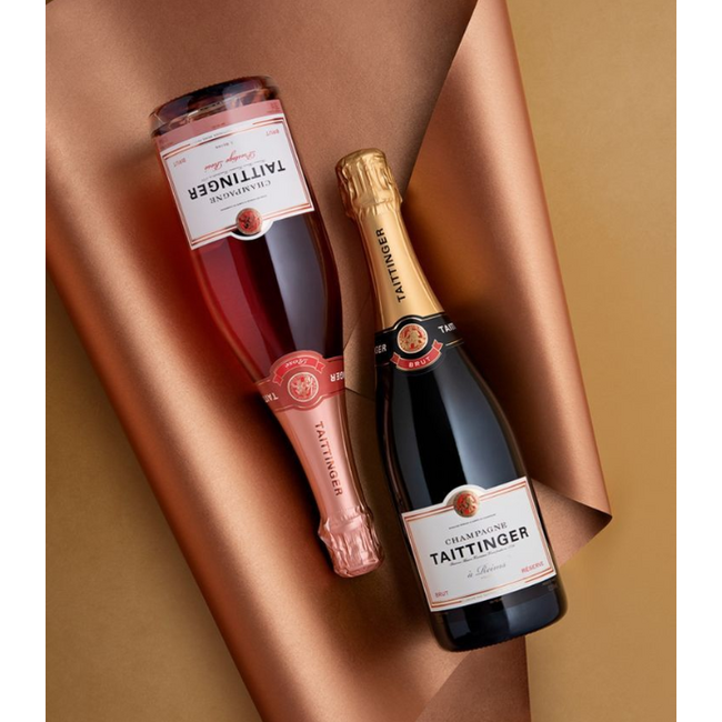 Taittinger Combi Set – Brut & Rosé Champagne