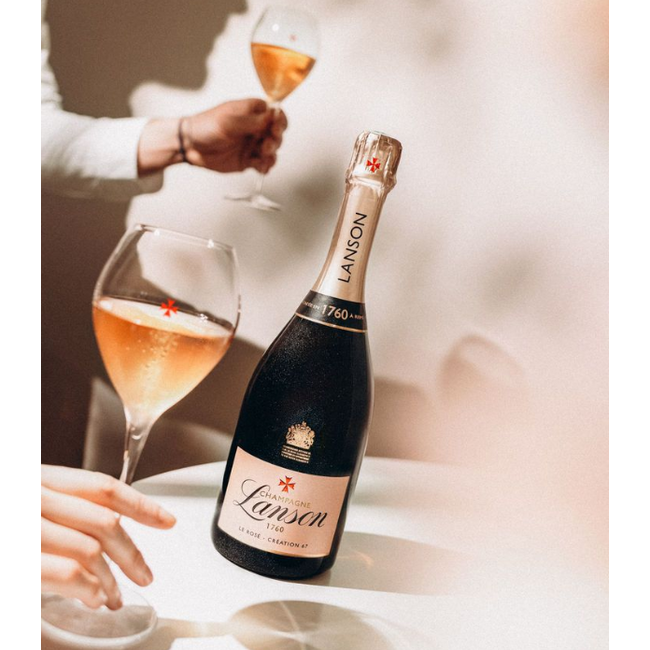 Lanson Le Rosé in giftbox 75cl