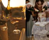 De perfecte wedding vibe? Champagne natuurlijk 