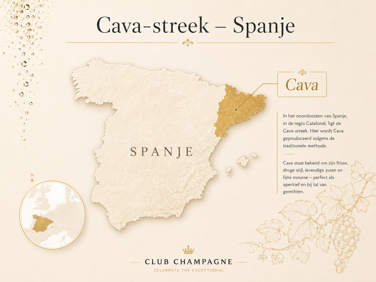 Cava streek Spanje