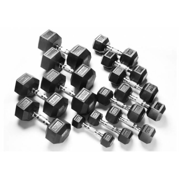 PTessentials PRO Hexa Dumbbell Voordeelset 2,5 t/m 40 kg