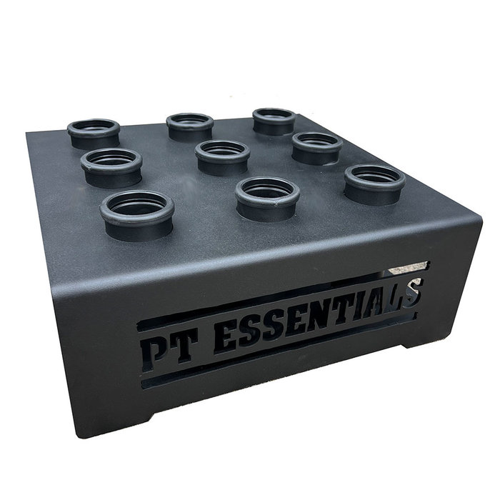 PTessentials 9 Bar Holder laser logo - halterstang opbergsysteem voor 9x 50 mm barbbell