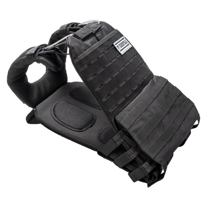 PTessentials Crossfit Tactical Vest - Plate Carrier - incl. 3 sets plates
