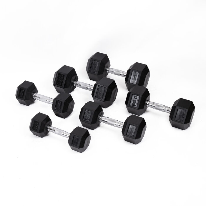 PTessentials PRO Hexa Dumbbells - sets van 2 stuks - 2,5 t/m 40 kg