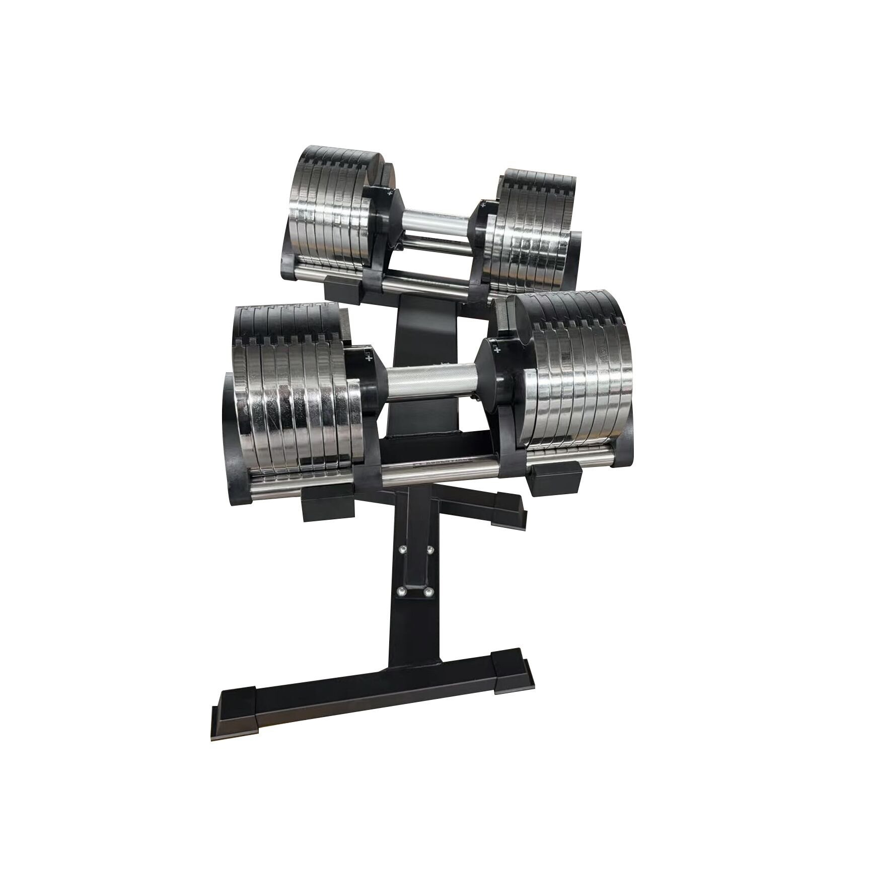 PTessentials Verstelbare Chrome Dumbbells inclusief stand