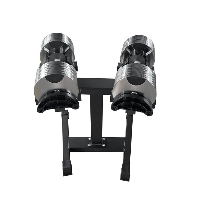 PTessentials Verstelbare Chrome Dumbbells inclusief stand