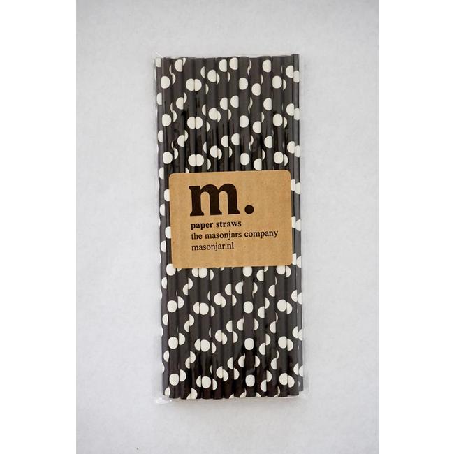 006 | Paper straws | black with white dots