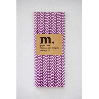 011 | Paper straws | purple chevron