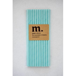 042 | Paper straws | plain light blue
