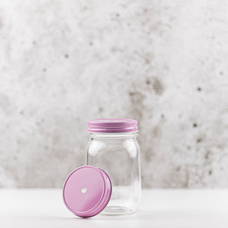 Straw lid | regular mouth | pink