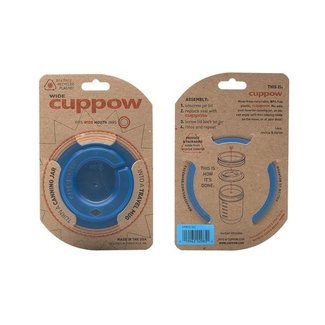 Cuppow blauw | wide mouth