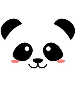 Muursticker lieve pandabeer